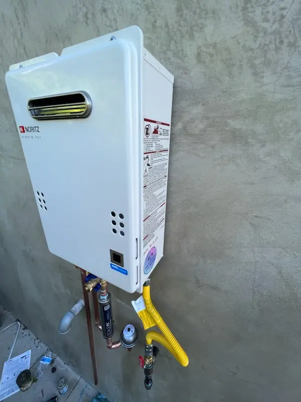 Tankless water heater installation for Shoultes homes